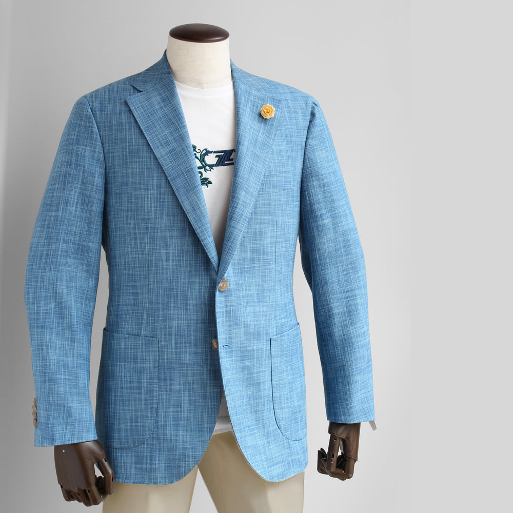 [HIKO ORIGINAL] Tailored jacket, cotton, wool, silk, three-ply blend