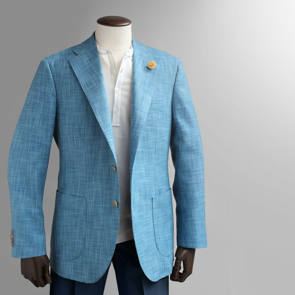 [HIKO ORIGINAL] Tailored jacket, cotton, wool, silk, three-ply blend