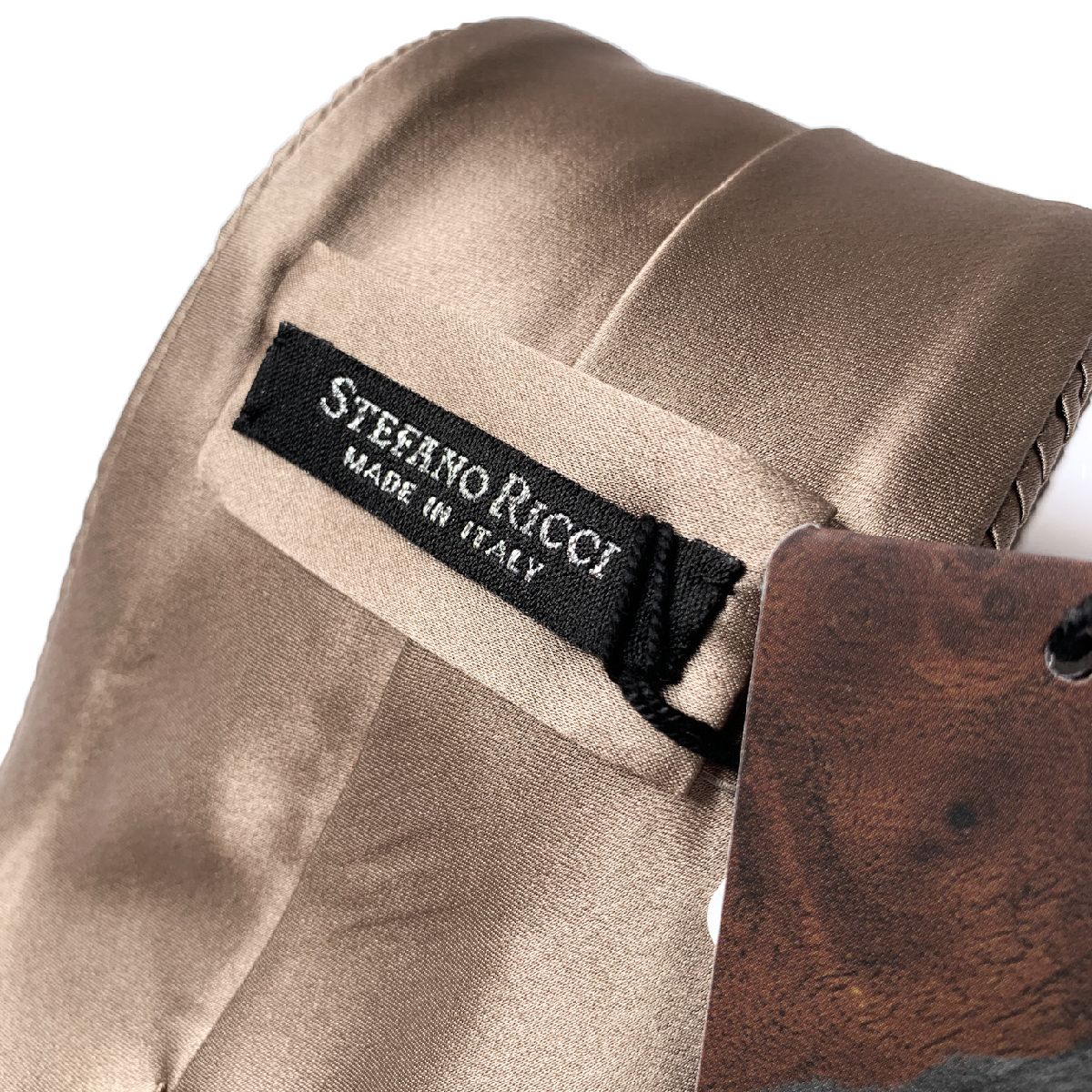 STEFANO RICCI ネクタイ　プリーツタイ STEFANO RICCI ステファノ リッチ ネクタイ シルクサテン