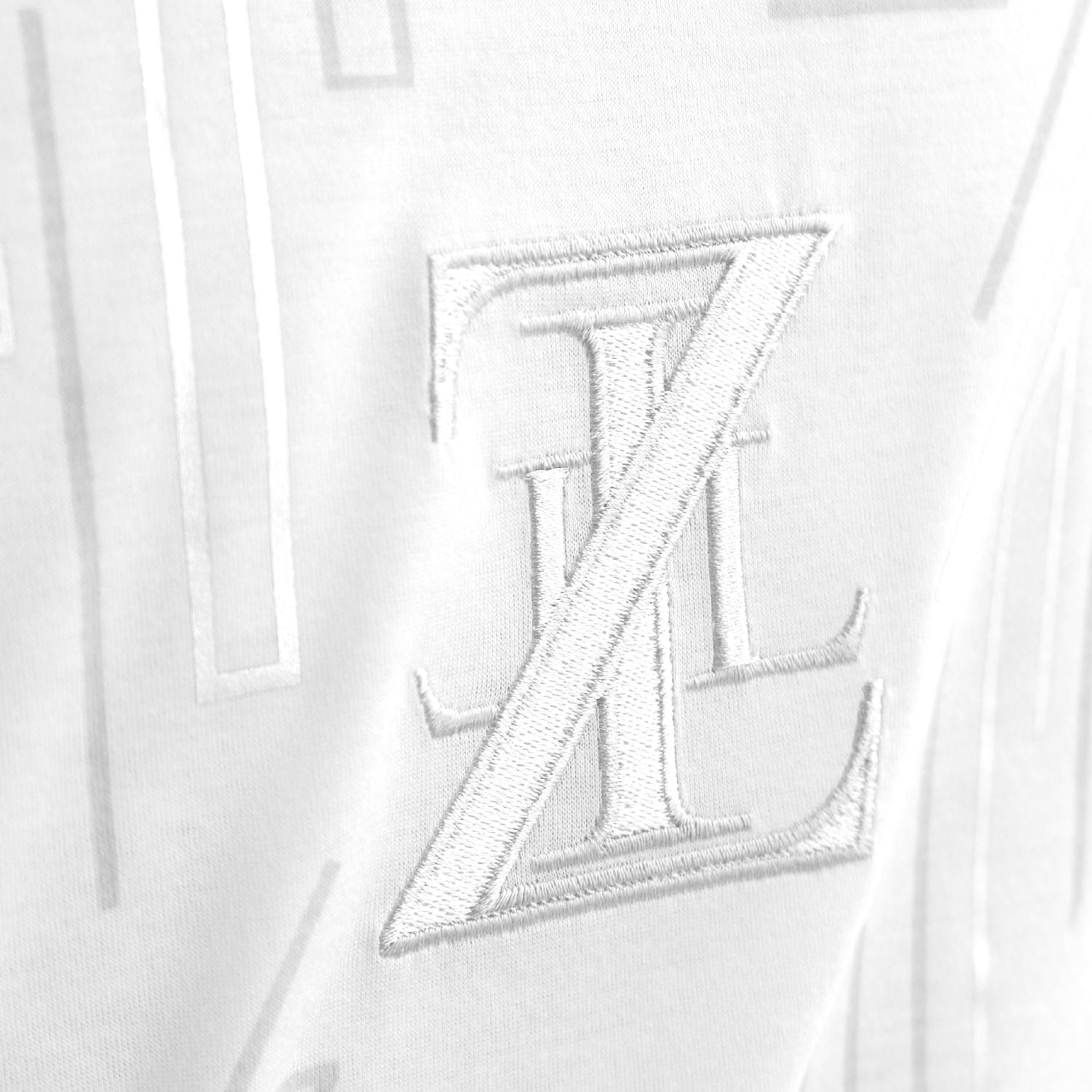 ZILLI／ジリー Tシャツ コットン 刺繍入り ホワイト 白